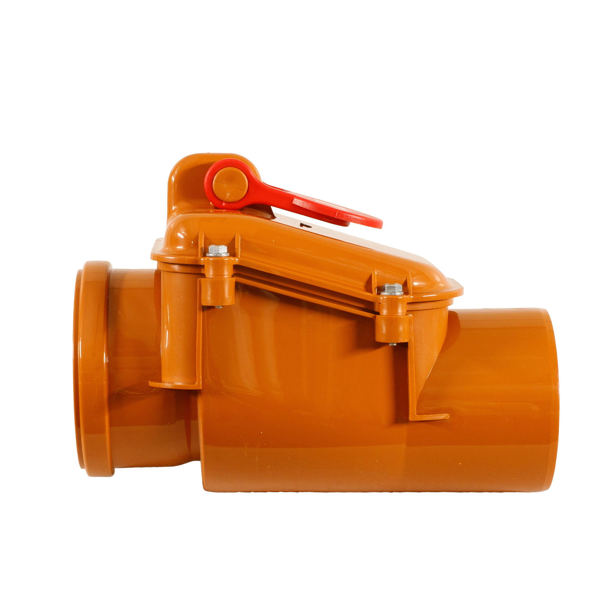 ScarMaxx Rückstauklappe Rückstauverschluss Nagetieren Abwassersystem, Orange/Rot - Bild 9 von 21