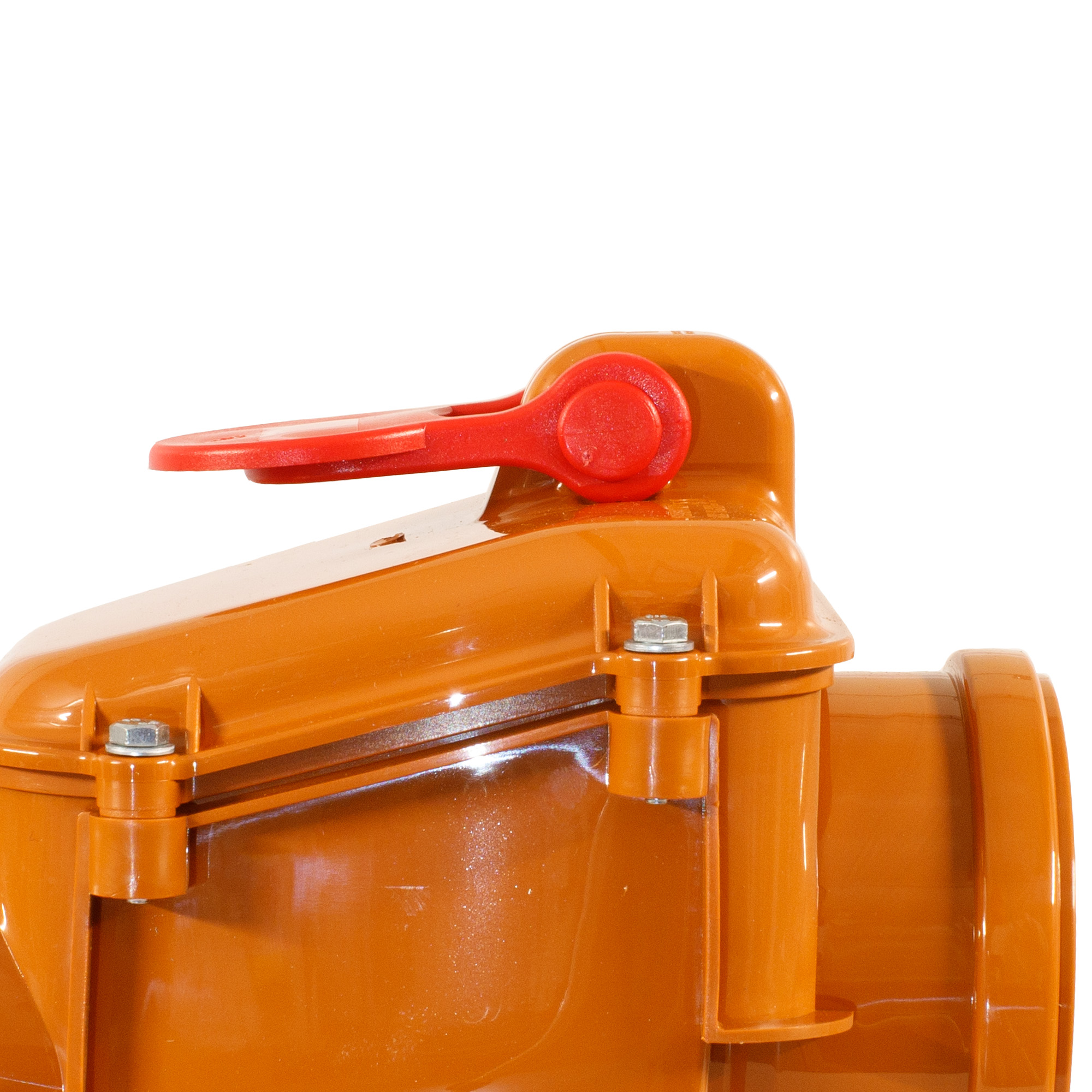 ScarMaxx Rückstauklappe Rückstauverschluss Nagetieren Abwassersystem, Orange/Rot - Bild 13 von 21