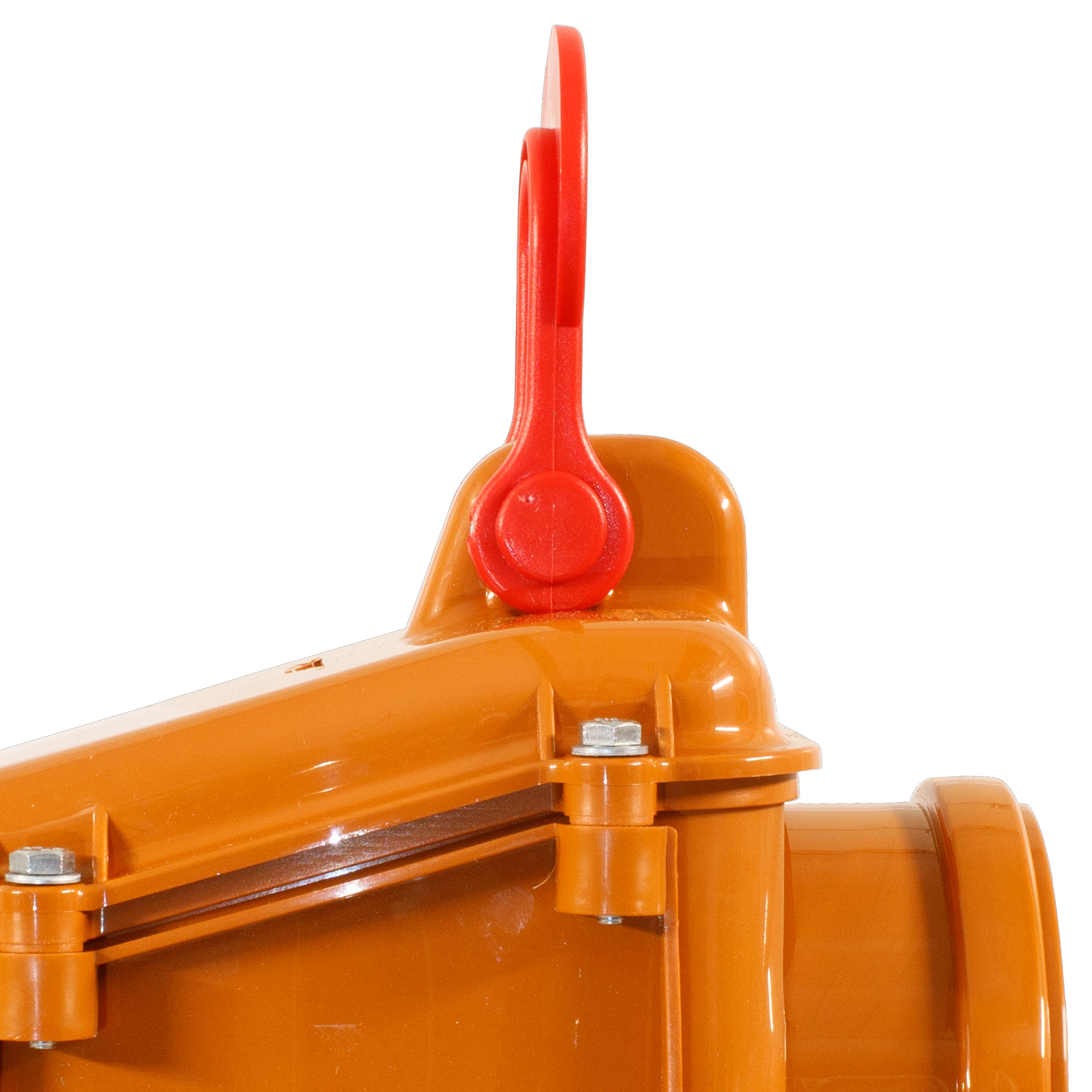 ScarMaxx Rückstauklappe Rückstauverschluss Nagetieren Abwassersystem, Orange/Rot - Bild 14 von 21