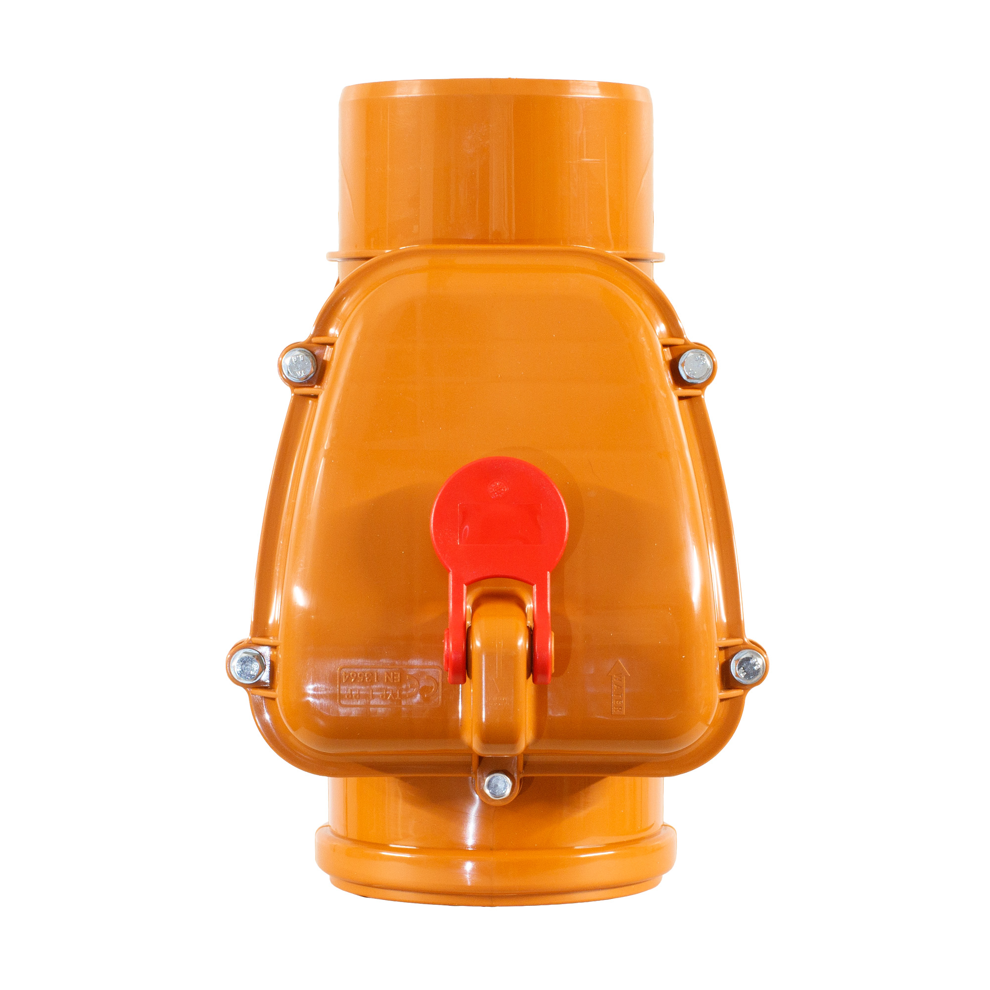ScarMaxx Rückstauklappe Rückstauverschluss Nagetieren Abwassersystem, Orange/Rot - Bild 17 von 21