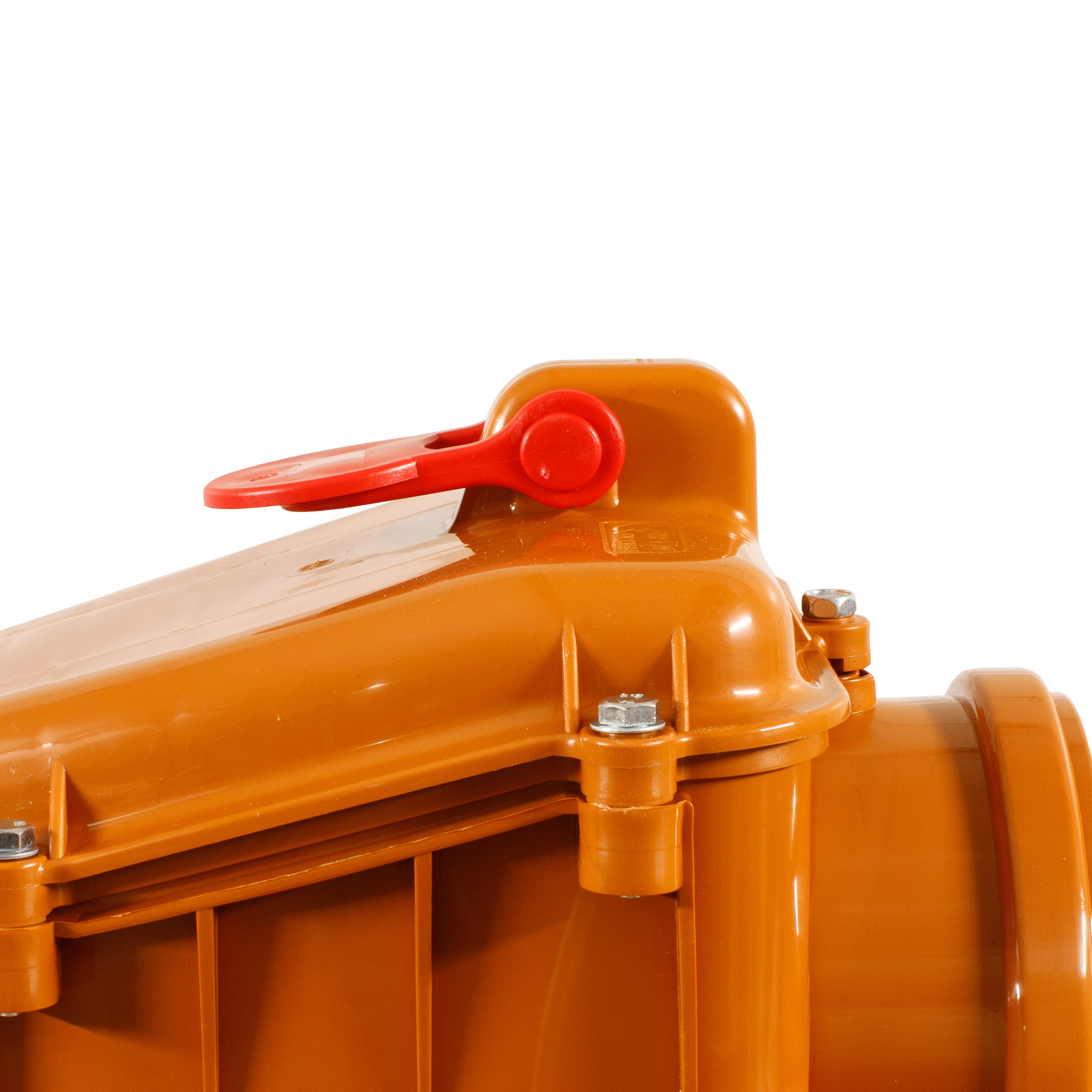 ScarMaxx Rückstauklappe Rückstauverschluss Nagetieren Abwassersystem, Orange/Rot - Bild 20 von 21