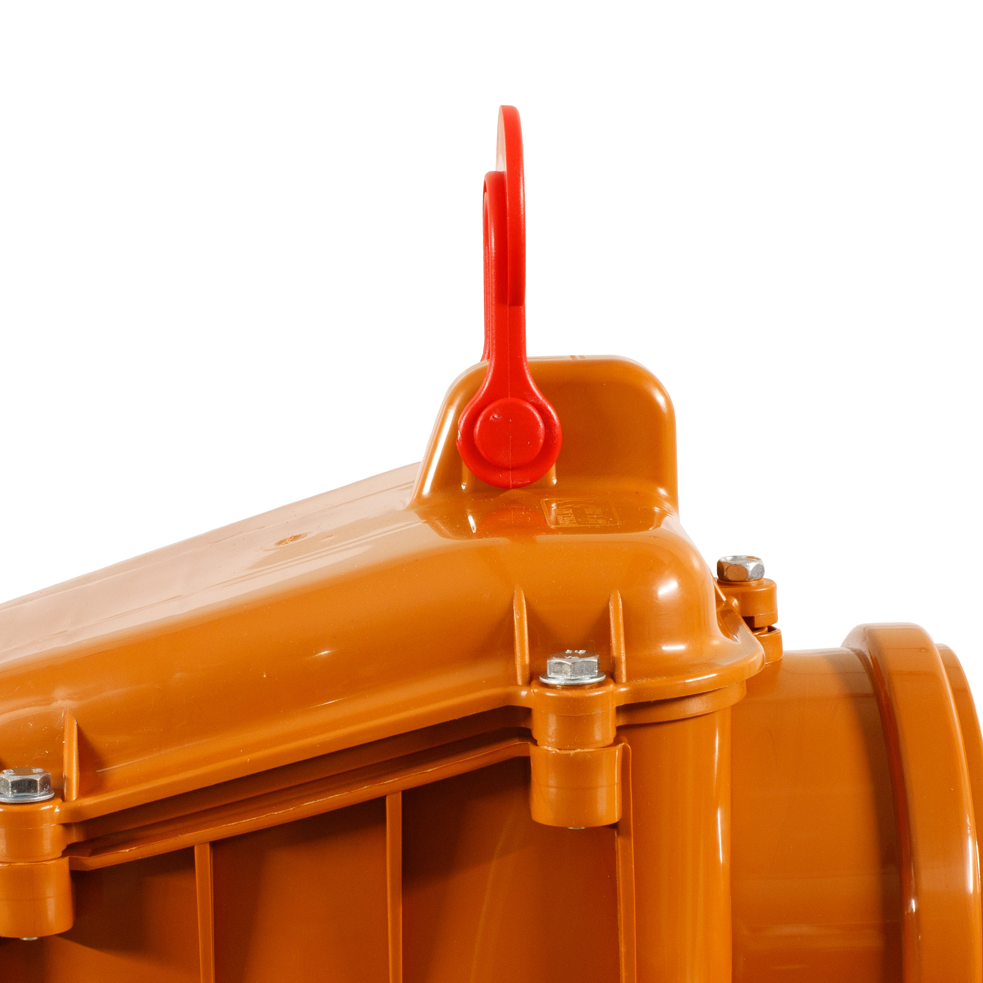 ScarMaxx Rückstauklappe Rückstauverschluss Nagetieren Abwassersystem, Orange/Rot - Bild 21 von 21